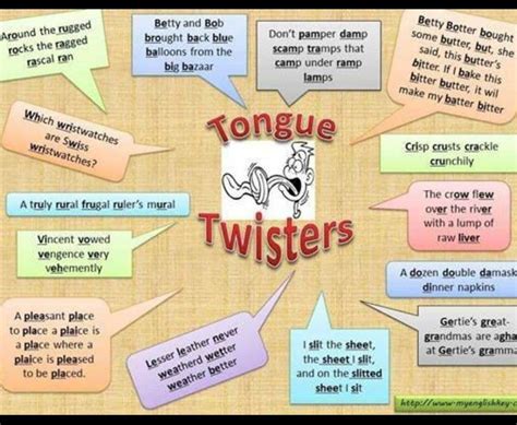 Funny Tongue Twisters, Tounge Twisters, Tongue Twisters For Kids ...