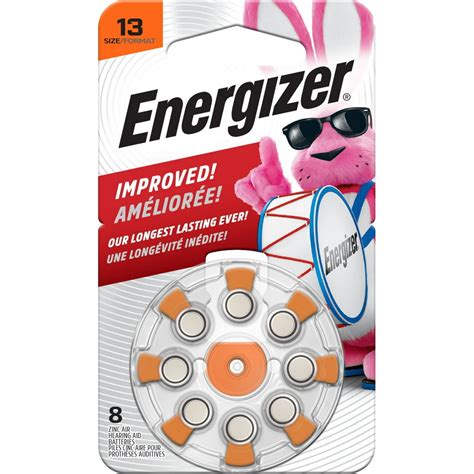 Energizer Hearing Aid Batteries Size 13, Orange Tab, 8 Pack - Walmart.com - Walmart.com