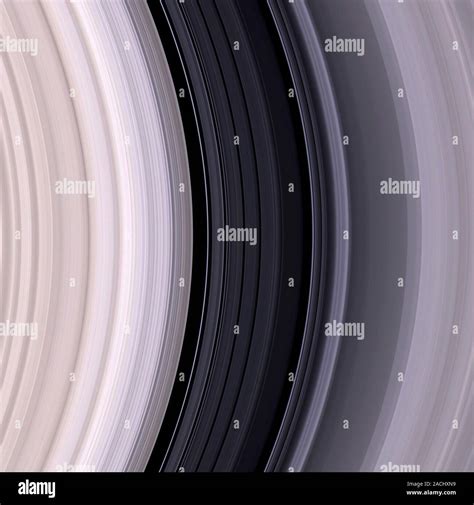 Saturn's rings, Cassini image. Saturn's rings are composed of ice and ...