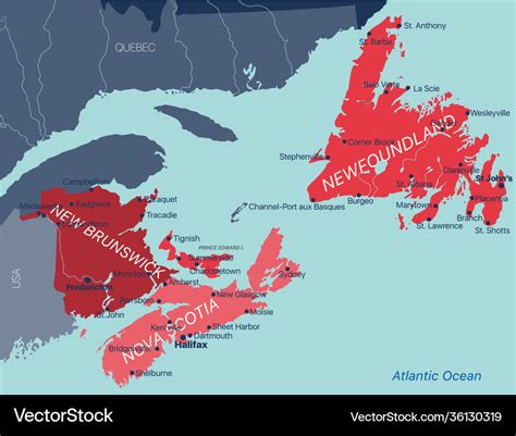 Atlantic Provinces Map