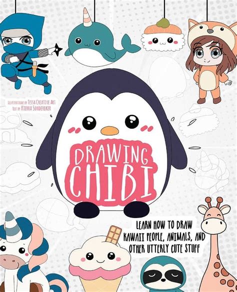 How to Draw Books: Drawing Chibi : Learn How to Draw Kawaii People, Animals, and Other Utterly ...