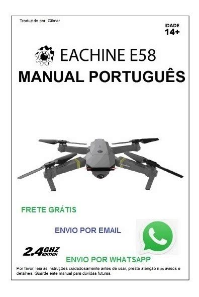 Manual Drone Eachine E58 Jy019 Em Português Por E-mail Whats - R$ 11,00 em Mercado Livre