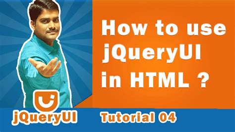 How to use jQuery UI in HTML | How to add jQuery UI in HTML code - jQuery UI Tutorial 04 - YouTube