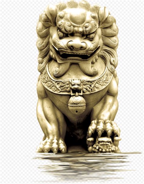 China Chinese Guardian Lions Budaya Tionghoa Statue - Idea PNG