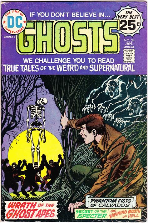 Ghosts #34 January 1975 DC Comics Grade Fine | Scary comics, Creepy ...