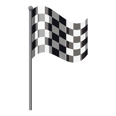 Chequered flag icon, isometric 3d style 14668571 Vector Art at Vecteezy