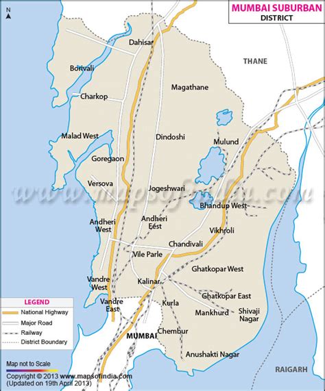 Mumbai Suburban District Map