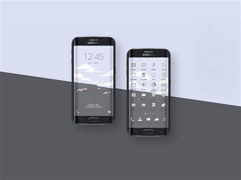 Samsung Galaxy Theme Store - Theme 'Cloudy' on Behance