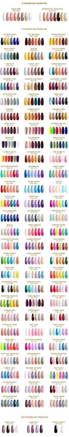 Color Chart for Gel Polish – Beetles UK | Opi nail colors, Gel polish colors, Opi colors chart