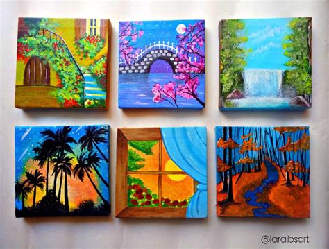 Mini Canvases Painting by Laraib Latif | Saatchi Art