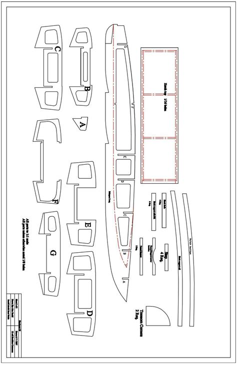 Download 42 R C Catamaran Parts Blueprint Model Boat Plans Boat Desig ...