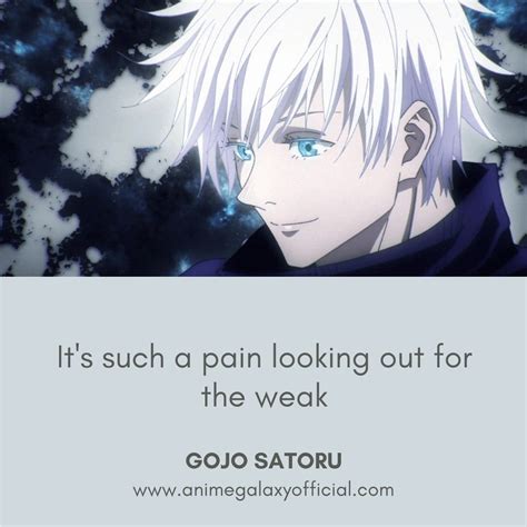 10 Best Gojo Satoru Quotes In Jujutsu Kaisen Anime Galaxy - Bank2home.com