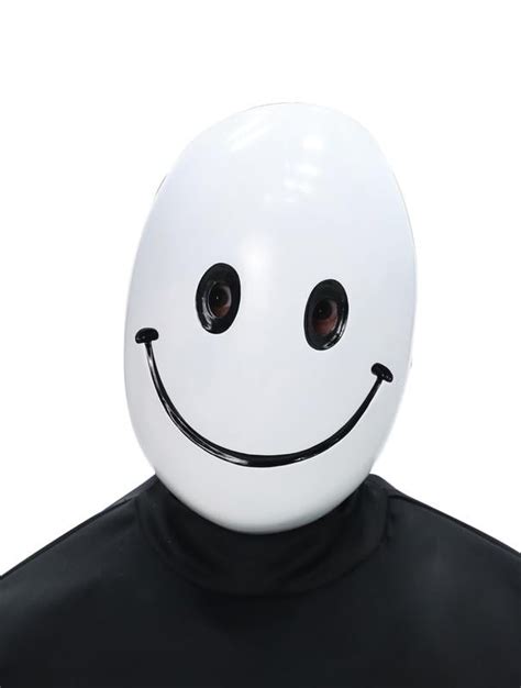 Adult Halloween White Smiley Way to Celebrate Full-Face Mask - Walmart.com