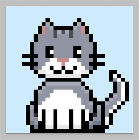 How to Make a Pixel Art Cat - Mega Voxels