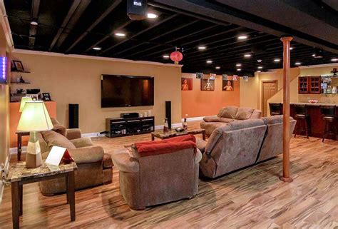 Painted and Exposed Basement Ceilings for Finished Basements | Rescon ...