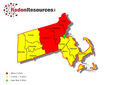 Massachusetts Radon Mitigation, Testing & Levels - RadonResources