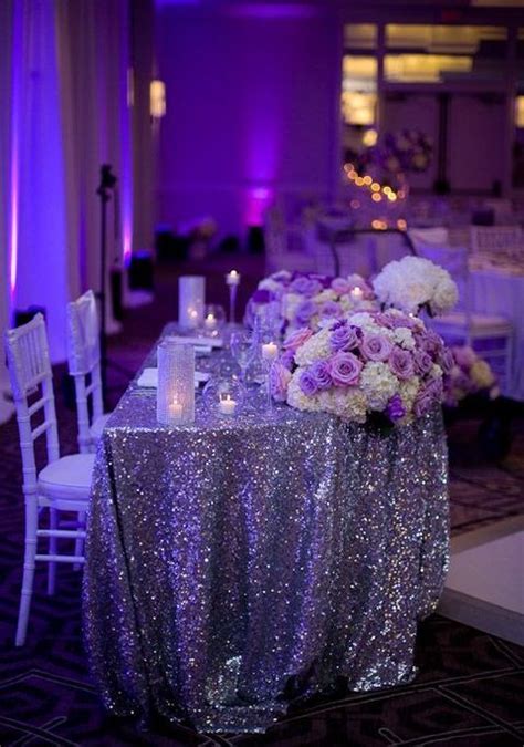 120 Adorable Sweetheart Table Decor Ideas | Purple wedding centerpieces, Purple wedding theme ...
