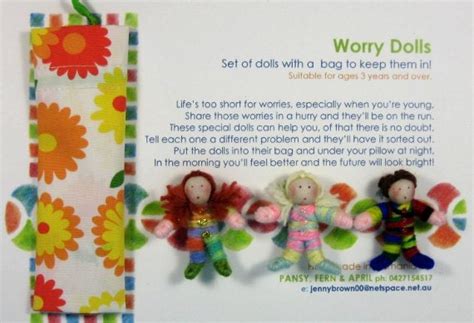 Worry Dolls Set by PansyFernApril on Etsy