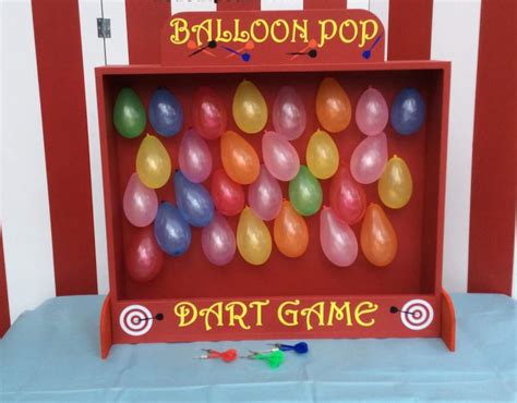 Balloon Pop Dart Game Target Gallery Balloon Carnival Game - Etsy