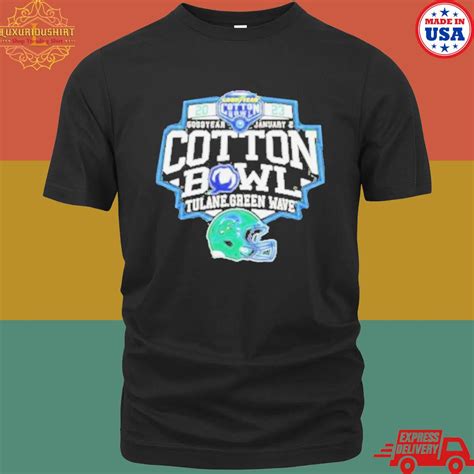 Official tulane Green Wave 2023 Cotton Bowl Gameday Stadium Vintage ...