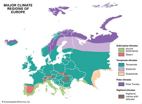 Climate Zones Of Europe