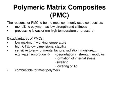 PPT - Polymeric Matrix Composites (PMC) PowerPoint Presentation, free ...