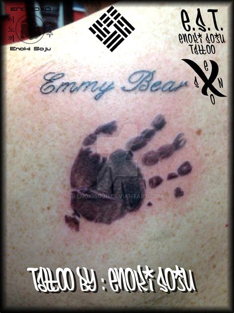 Baby Handprint Tattoo By Enoki Soju by enokisoju on DeviantArt