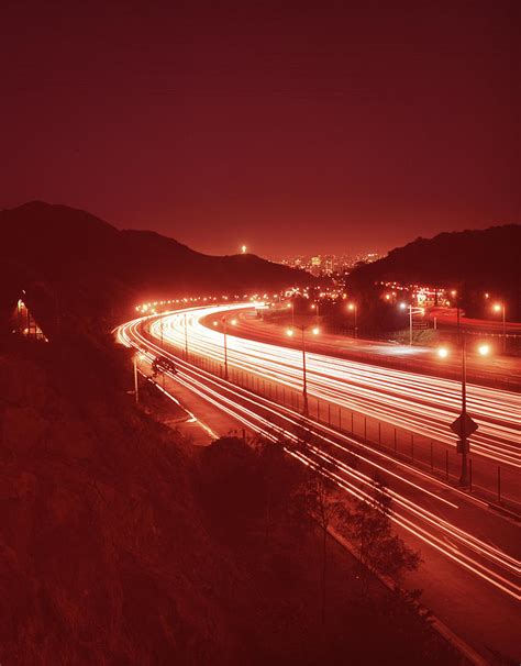 La Freeway At Night Photograph by Camerique | Pixels