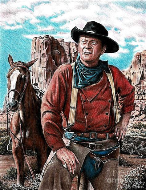 John Wayne The Searchers Art Print by Andrew Read