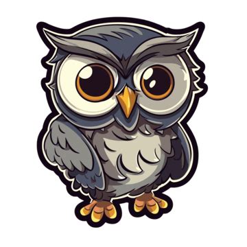 Owl Clipart Cartoon Owl, Vectors Ilustracion Em, Owl, Clipart PNG and Vector with Transparent ...