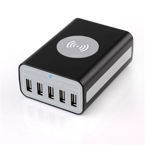 5 Port Desktop USB Charger Proster Wireless Charging Pad TL113 | prostereu