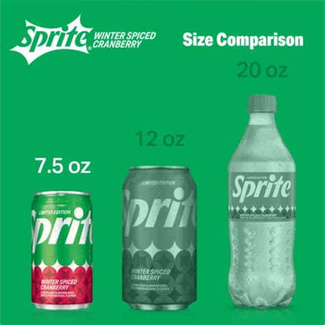 Sprite® Winter Spiced Cranberry Mini Cans, 6 cans / 7.5 fl oz - Fry’s Food Stores