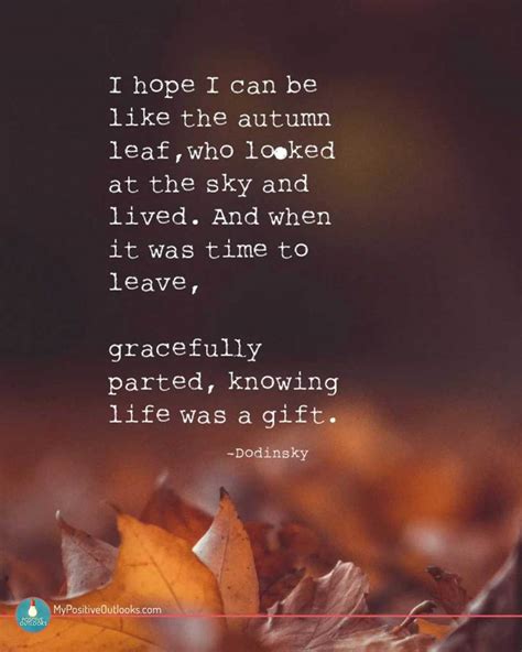 Autumn Leaf : Quotes