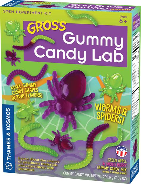 Buy Gross Gummy Candy Lab - Worms & Spiders! Sweet Science STEM Experiment Kit, Make Your Own ...