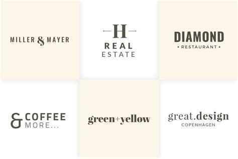 30 Minimal Typography Logo Templates #Minimal#Typography#Templates#Logo ...