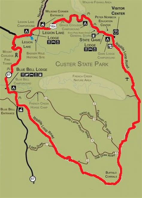 Custer State Park Map - Printable Map