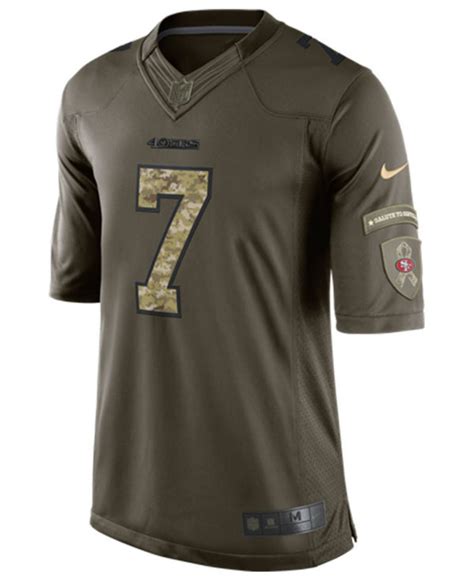 Nike Men's Colin Kaepernick San Francisco 49ers Salute To Service Jersey in Green for Men - Lyst