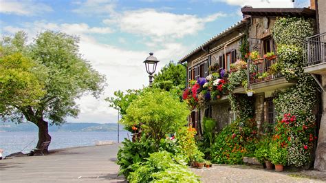 Rome and surroundings: the peculiar lake village of Anguillara Sabazia on the Lake of Bracciano