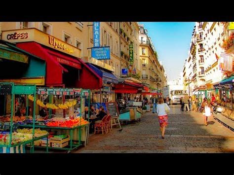 A Walk Up The Famed Market Street of Rue Cler, Paris - YouTube