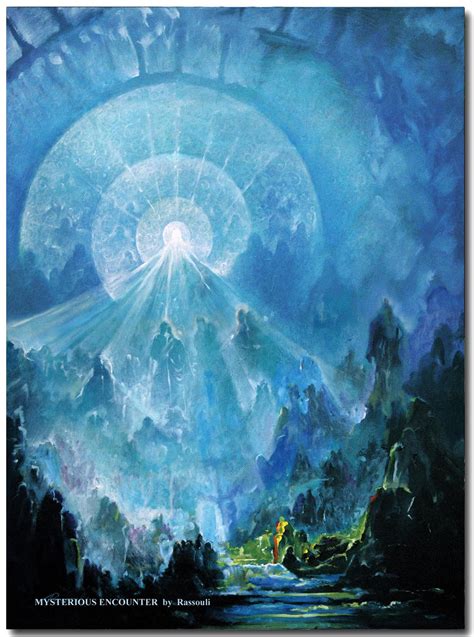 Mystical art, contemporary painting, mystic arts by Rassouli