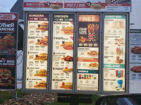 Menu at Checkers fast food, Pearland