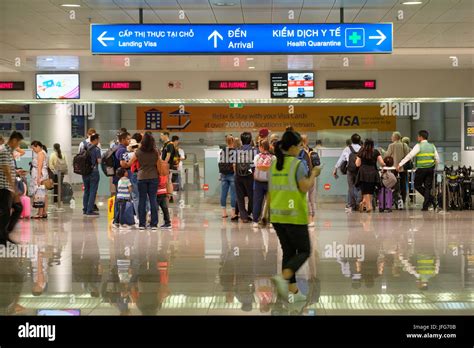 Arrivals terminal at Tan Son Nhat international airport in Ho Chi Minh ...