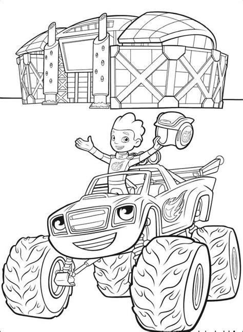 Robot Blaze Coloring Pages Coloring Pages