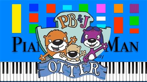 PB&J Otter Theme Song Slow Easy Medium Piano Tutorial 4K - YouTube