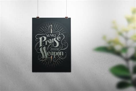 Make Praise Your Weapon Poster - Breadcrumbs Studio