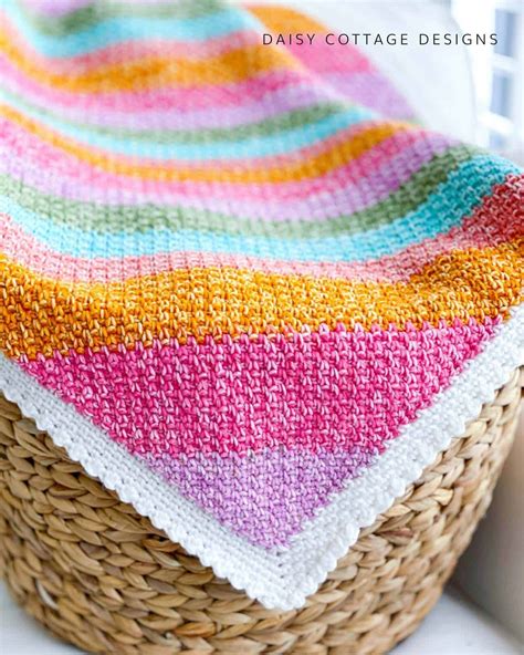 17 Variegated Yarn Crochet Patterns (All Free!) - Daisy Cottage Designs