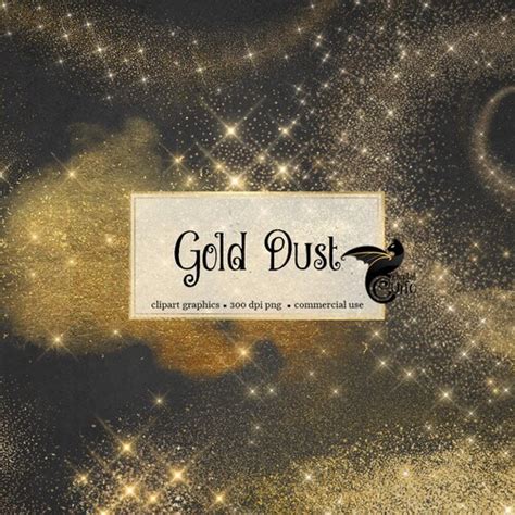 Gold Dust Clipart Gold Glitter Clip Art Pixie Dust Fairy - Etsy