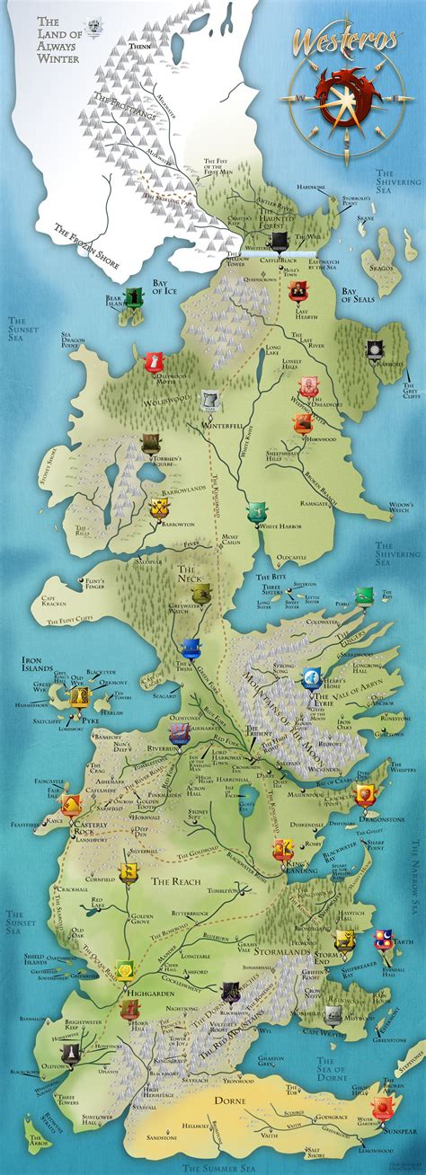 Más tamaños | Westeros Map | Flickr: ¡Intercambio de fotos! Art Game Of ...