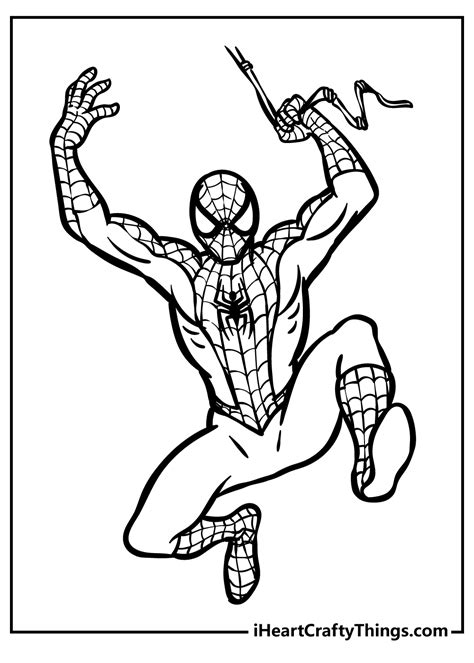 Easy Spiderman Coloring Pages For Kids