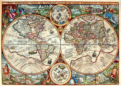 1594 world map made by Flemish cartographer Petrus Plancius | Ancient world maps, Antique maps ...